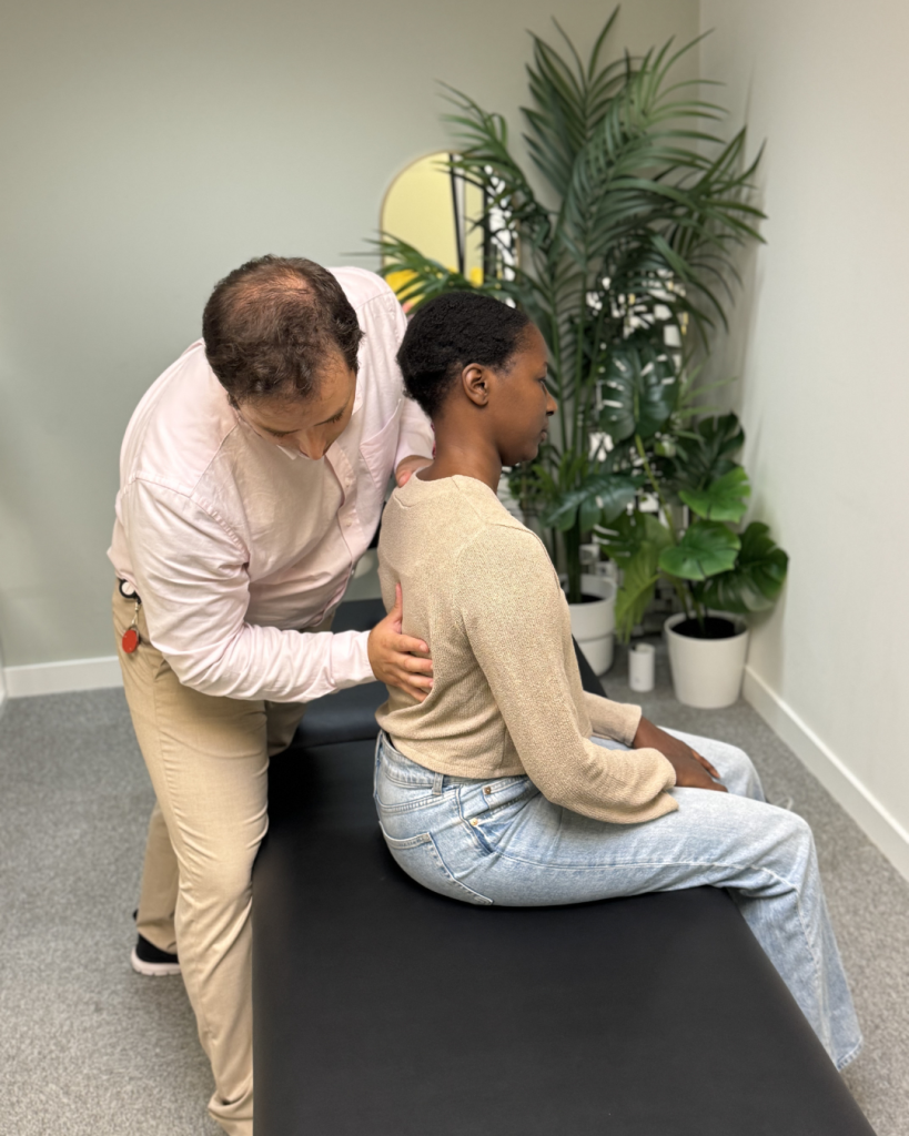 Physiotherapy Bromley clinic where a Bromley physio at Bromley and Chislehusrt Chiropractic and Physiotherapy Clinic is treating a patient who is paying for care with their private healthcare insurance cover